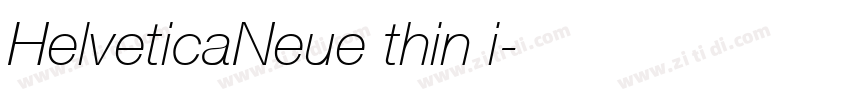 HelveticaNeue thin i字体转换